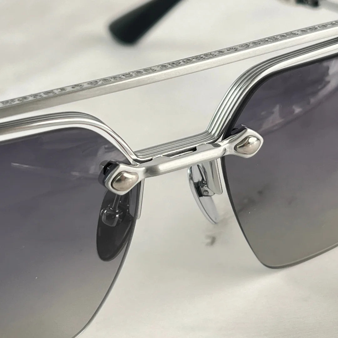 BIDIESEM UV400 Titanium Punk Sunglasses Lightweight Comfortable Top Quality Luxury Fashion Eyewear Unisex for Outdoor Travel