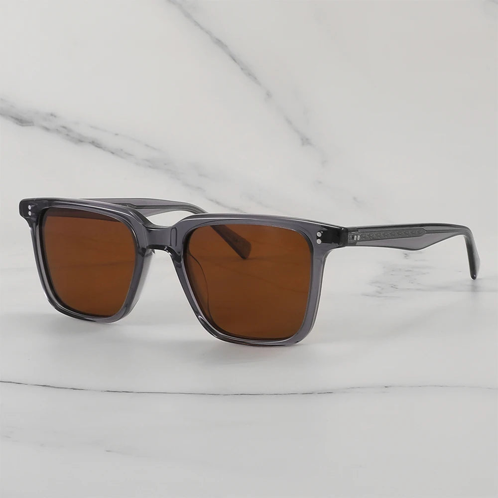 Lachman Men Sunglasses Polarized Sunglasses 2025 Brand Designer Driving Sun glasses Male High Quality Rectangle Style OV5419