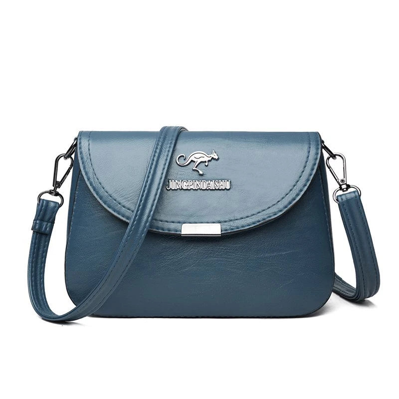 Women's simple crossbody bag with elegant slanted design, suitable for middle-aged and elderly people to carry.