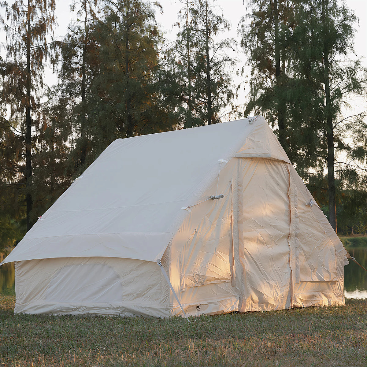 for 4-6 People Instant Glamping Camping Tents House with Hand Pump Self-Supporting Air Tent Storage Bag for Adults Travel Hiking
