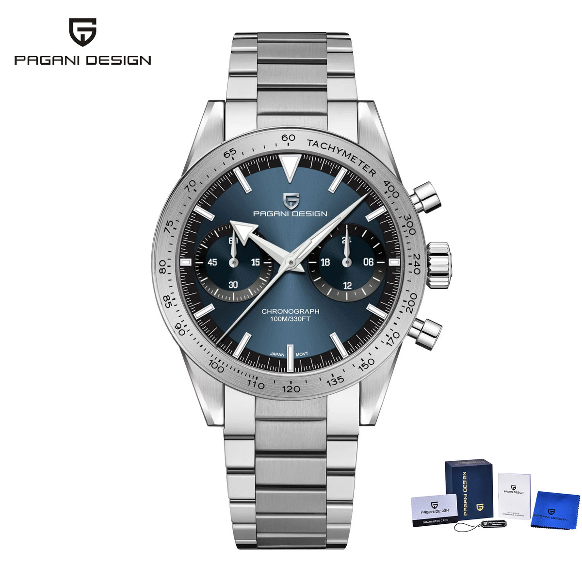 PAGANI DESIGN Retro Pilot Quartz Watch Men 2025 New Stainless steel Sport Chronograph Waterproof Wrist watches For Men Gift Box
