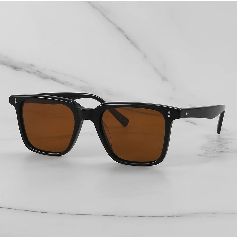 Lachman Men Sunglasses Polarized Sunglasses 2025 Brand Designer Driving Sun glasses Male High Quality Rectangle Style OV5419
