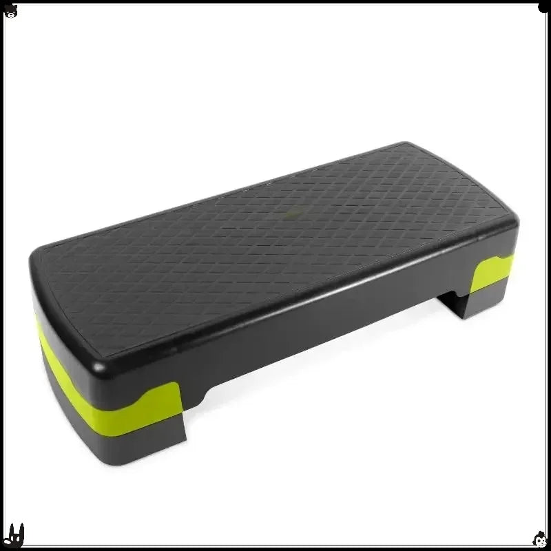 Multi-Function Aerobic Stepper Platform, Adjustable Height for Home Gym Full Body Cardio Workouts, Black & White