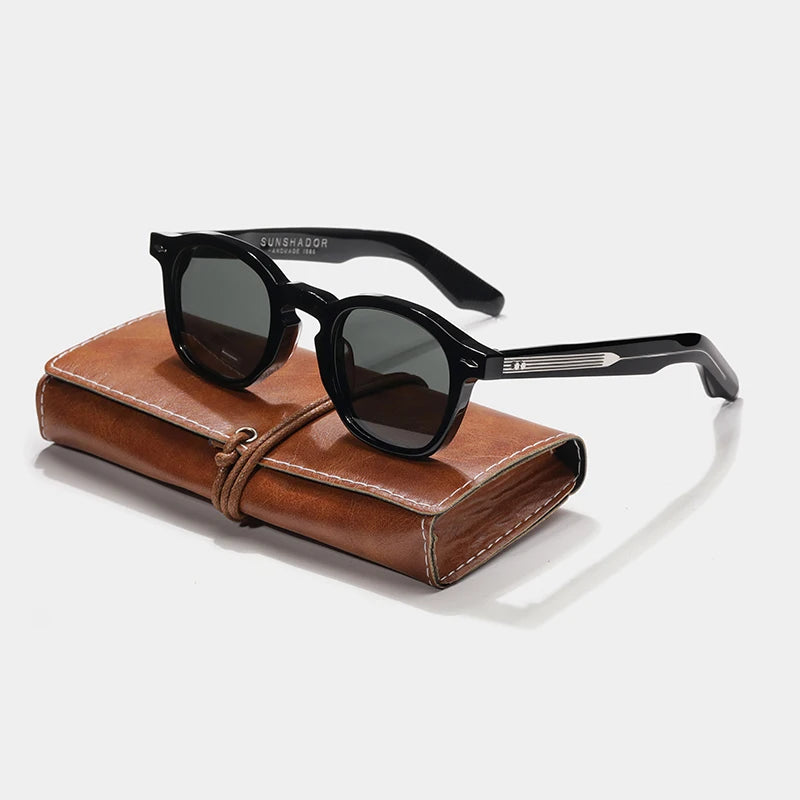 Luxury Brand Original Sunglasses Men Top Quality Acetate Handmade Glasses Women Outdoor Travel UV Protection Sunshade Eyeglasses