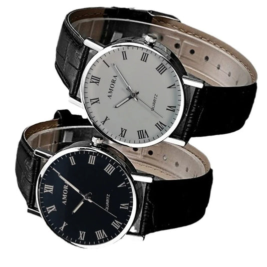 Man Watches Business Wristwatches Luxury Leather Strap Analog Quartz Watches for Men Clock Casual Men Women Watch Reloj Hombre