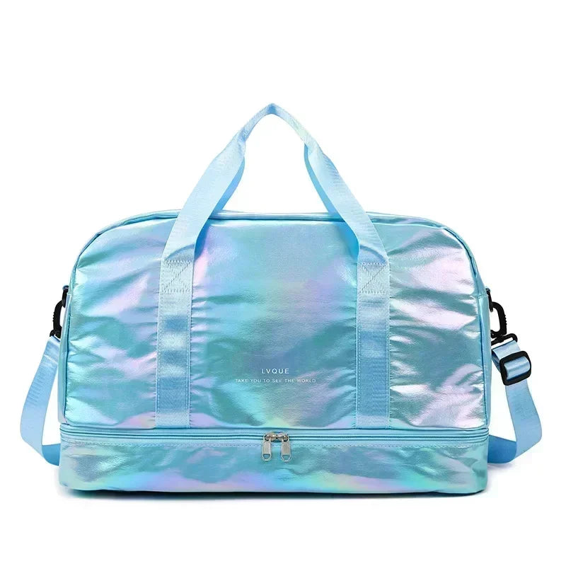 Women's gym travel bag large capacity handbag shoulder bag dry and wet separation sports fitness bag leisure luggage bag