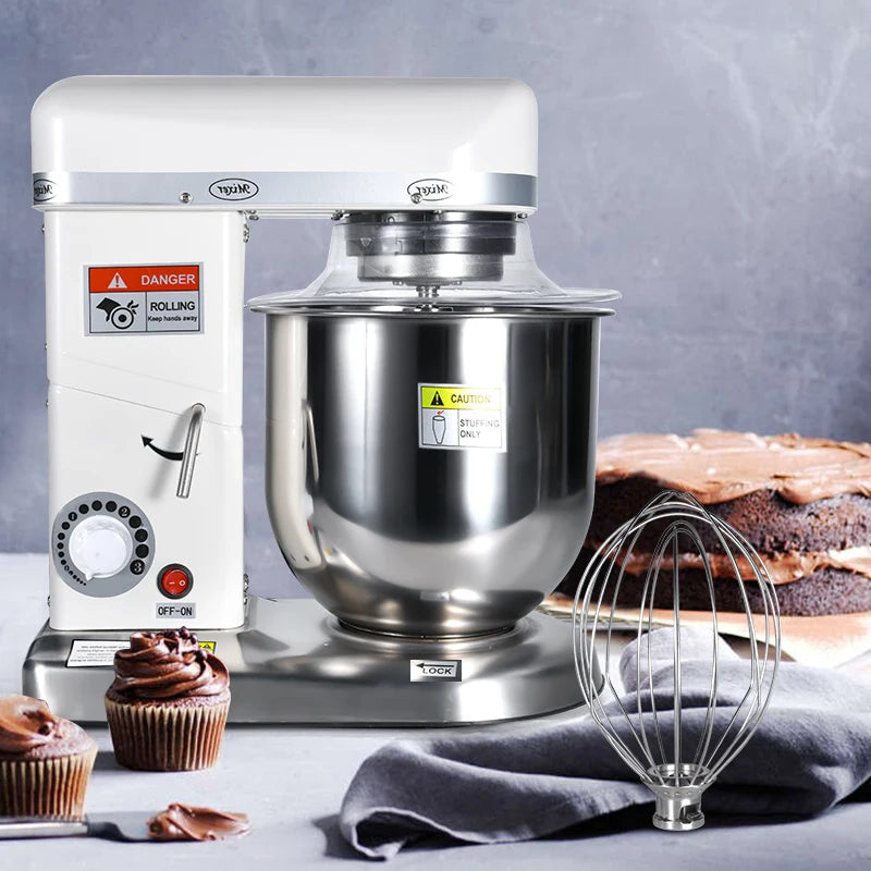 MOSEENER Commercial Electric Planetary Food Mixer 5L-70L Capacity Removable Bowl Bread Dough Mixer For Household Use Mixer
