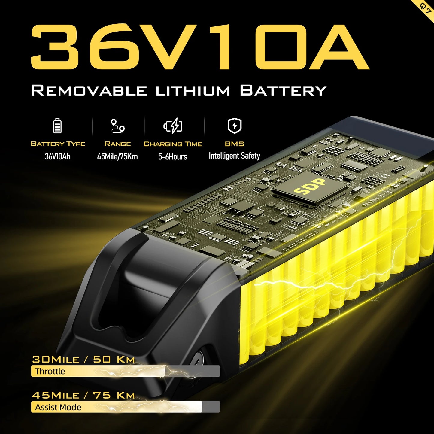 26" Electric Motorcycles E Bike For Adults, 650W Peak Motor Ebike 20Mph 30Miles 36V 10AH Adults Electric Mountain Bicycle