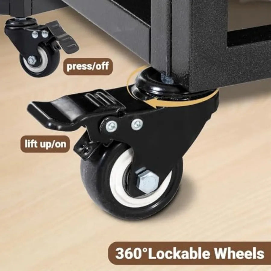 44 Inch Heavy Duty Indestructible Dog Crate Steel Escape Proof Chew Proof Cage Indoor Double Door Kennel for High Anxiety Large