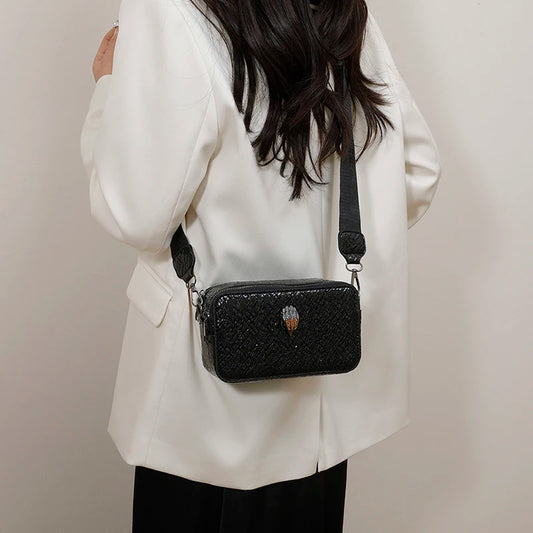 Women's Crossbody Bag Fashionable and Functional, Genuine Leather, Famous Designer Elegant Detail