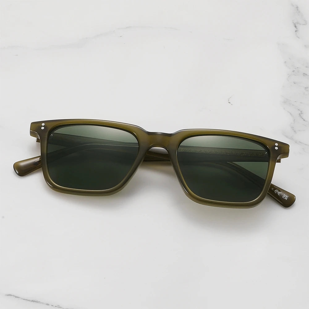 Lachman Men Sunglasses Polarized Sunglasses 2025 Brand Designer Driving Sun glasses Male High Quality Rectangle Style OV5419