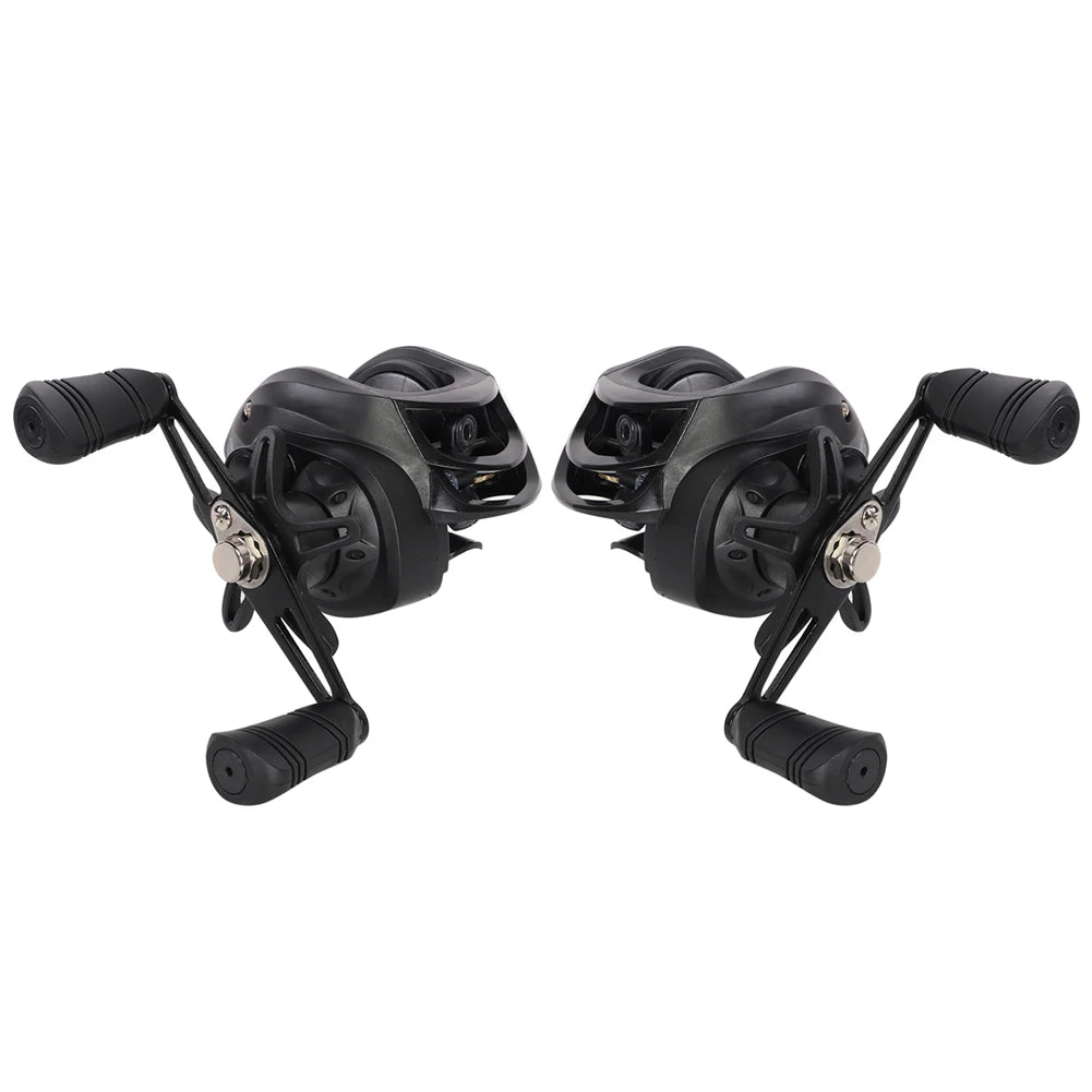 Baitcasting Fishing Wheel 7.2/1 Gear Ratio Fishing Reels Wheel Saltwater Freshwater 18+1BB for Beginners Fishing Accessory
