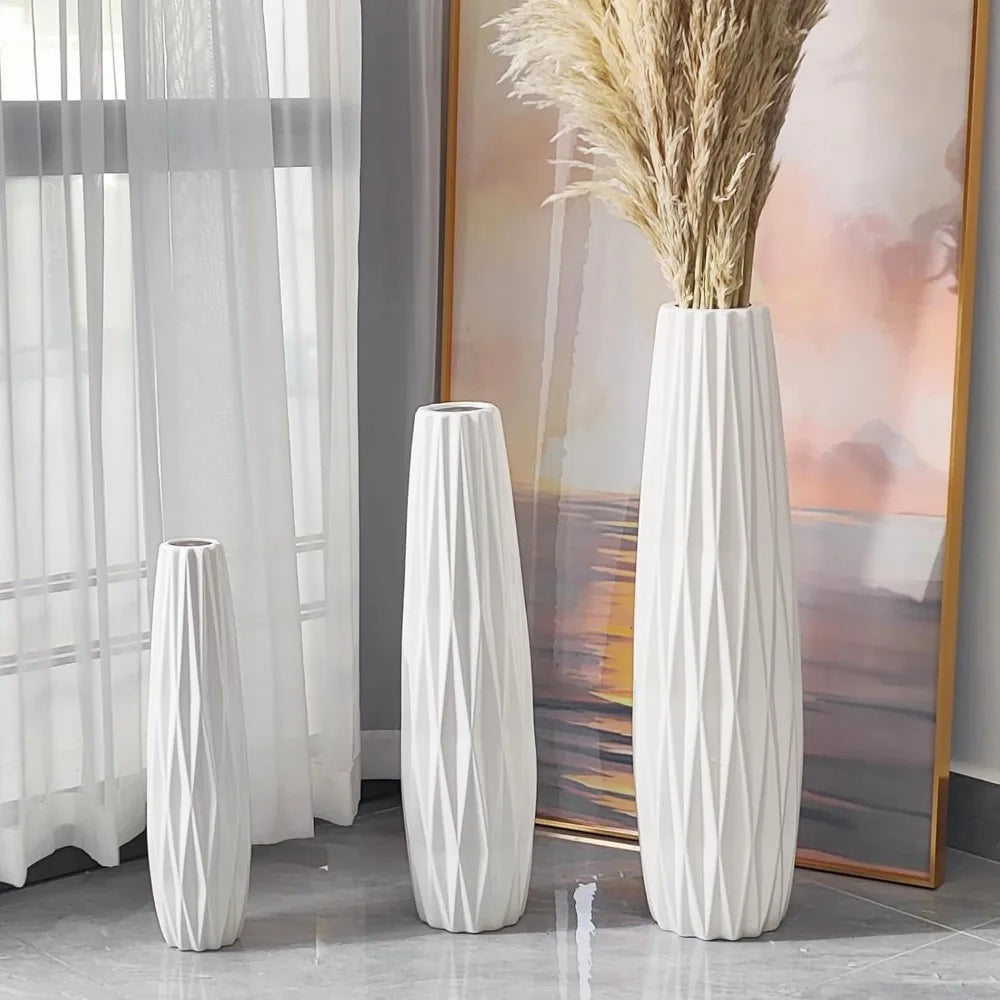 28 Tall Ceramic Floor Vase, Large Decorative Vase for Modern Home, Living Room, Office, Bedroom, Kitchen