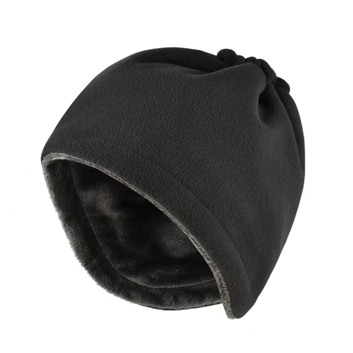 Winter Warm Neck Warmer Men Women Cycling Outdoor Hiking Skiing Fleece Mask Adjustable Drawstring Plush Soft Unisex Neck Gaiter