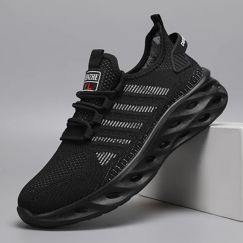 Men Shoes Comfortable Unisex Sneakers Breathable Couple Running Shoes Women Tennis Sports Shoe Size 37-47 Yellow Walking Sneaker