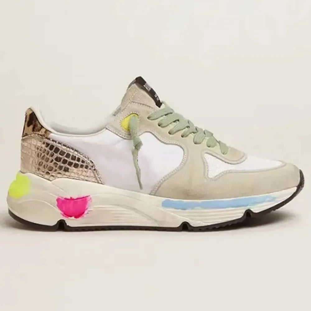 2025 Spring Sole New Retro Distressed Small Star Dirty Golden Shoes For Men Women Platform Sports Daddy Goose Shoes Running