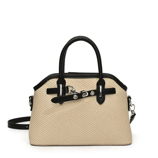 ‌Women's Tote Bag with Wide Shoulder Strap, Durable PU Leather Work Bag-Lightweight Casual Handbag for Travel/Shopping/Daily Use