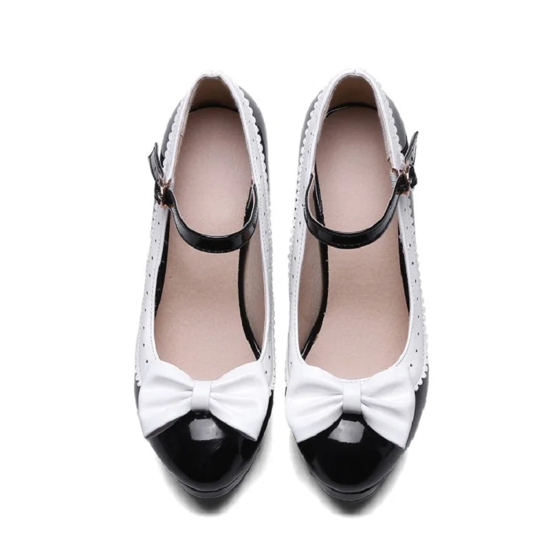 New style women's high heels elegant work single shoes thick heel waterproof platform party gathering OL women's single shoes