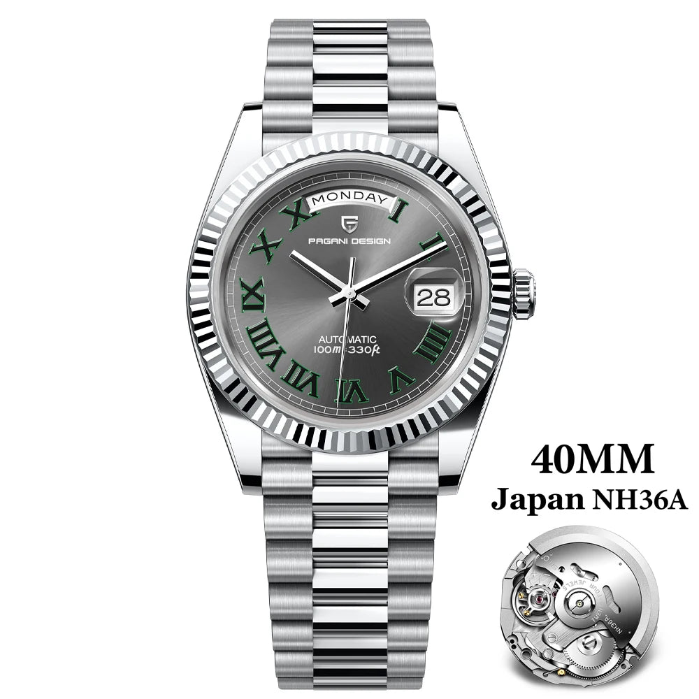 2026 New PAGANI DESIGN Rose Gold DD40 Luxury Automatic Watch Men Mechanical Wrist Watches Men Japan NH36A AR Sapphire crystal
