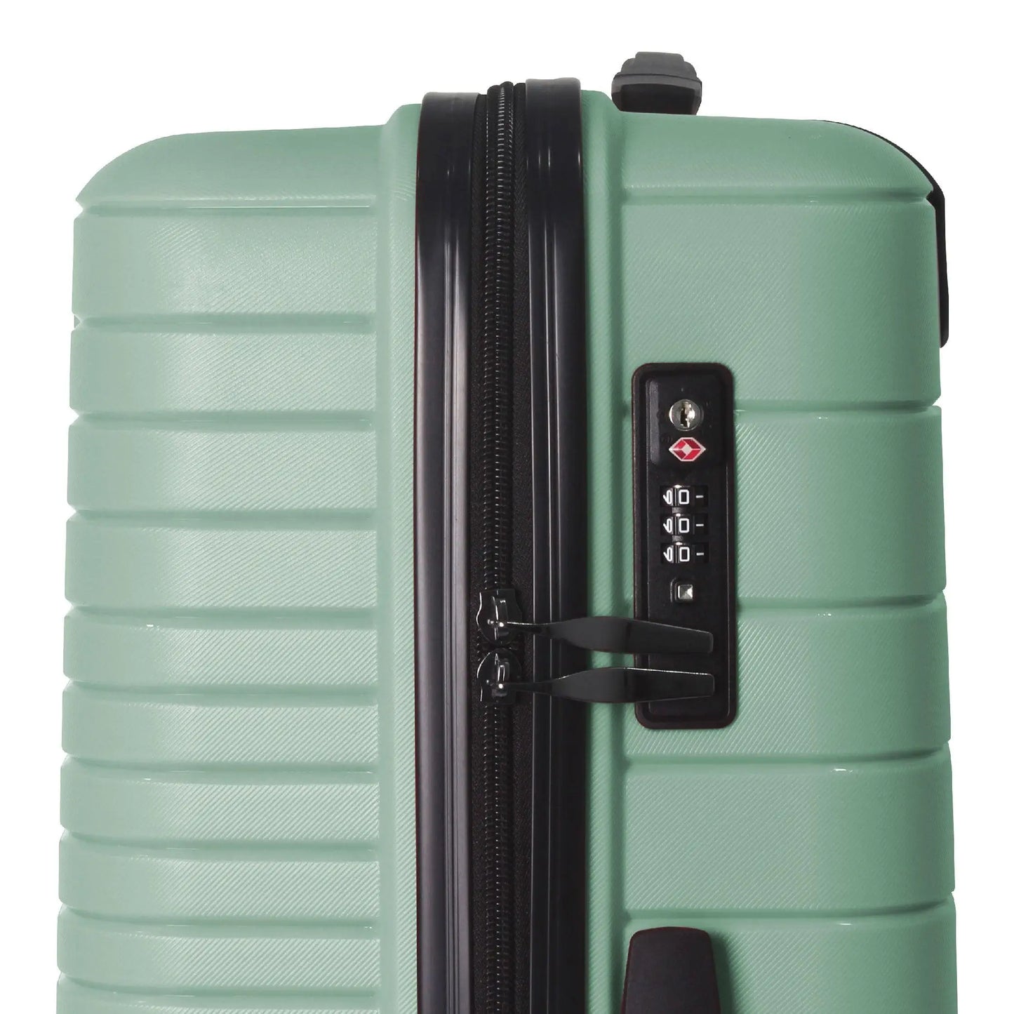 3 Piece Luggage Set Hardshell Spinner Suitcase TSA Lock Lightweight 20 24 28 Inch Green for Travel Business Trip with 360 Wheels