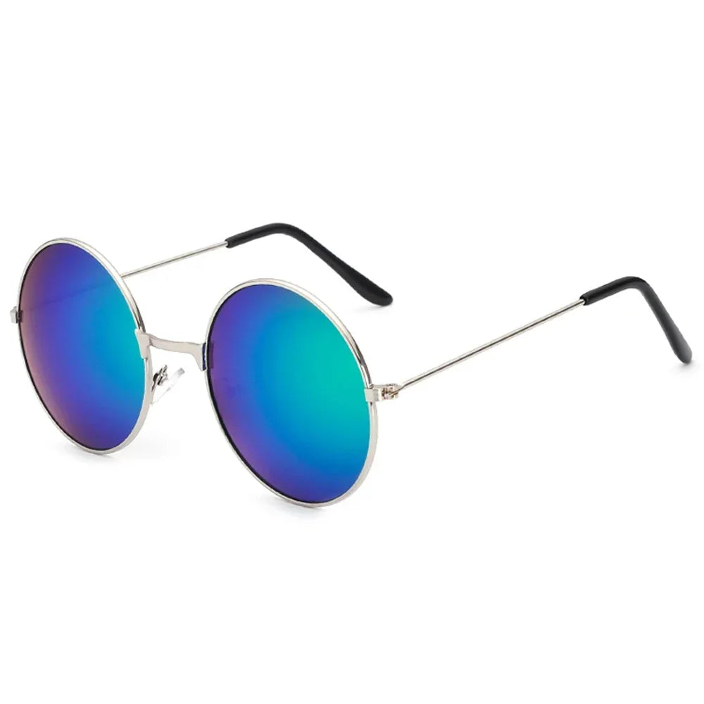 Women's Sunglasses Mens Round Ladies Fashion Mirror Glasses for Women Men Vintage UV400 Protection Sun Retro Eyewear EE09