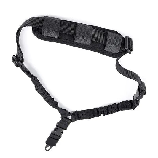 Tactical Sling Shooting With Shoulder Pad Adjustable one Point Bungee Airsoft Rifle Strapping Belt Hunting Hiking Accessories