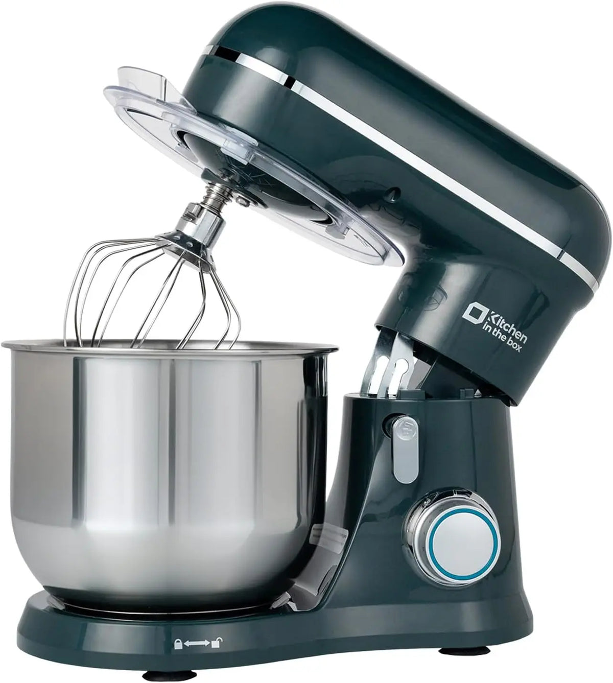 Stand Mixer, 3.5 QT, 10-Speed Electric Kitchen Mixer with Whisk, Hook, Beater - Cream White