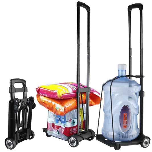 Foldable Luggage Dolly Rolling Carts With Wheels Portable Fold Dolly Utility Rolling Carts With Wheels with Wheels