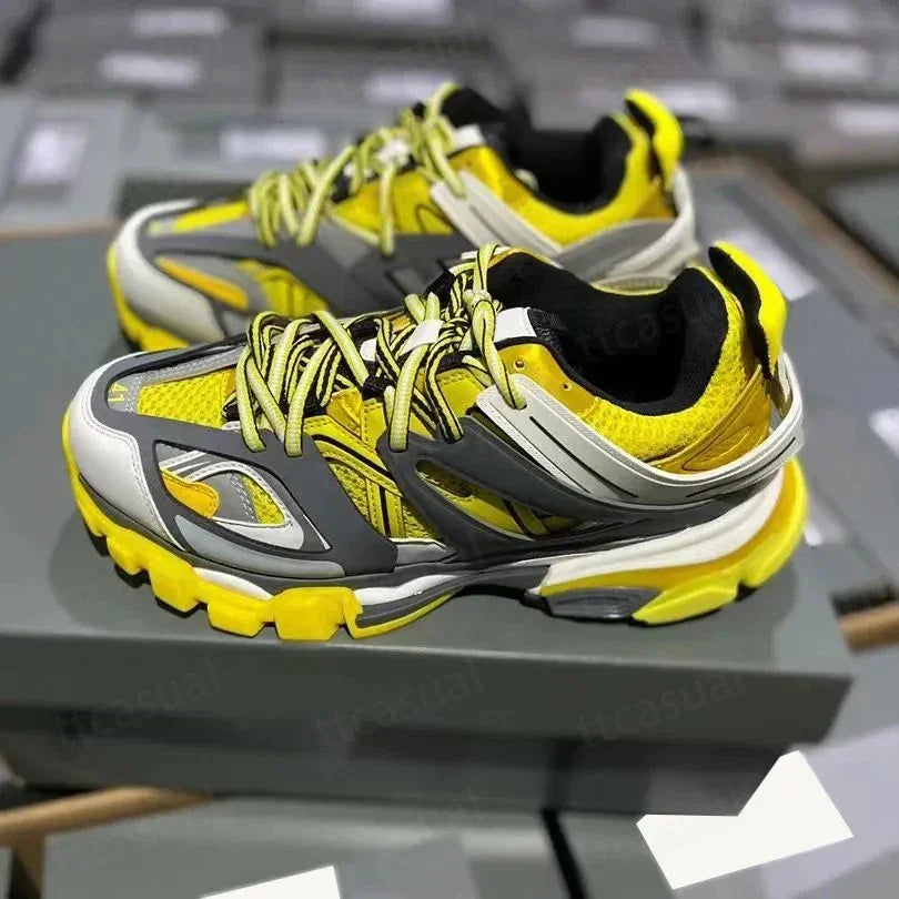 Designer Tracks 3 3.0 Men Women Casual Shoes Paris Triples White Black Pink Grey Beige Sneakers Brand 18ss Tess.S. Gomma