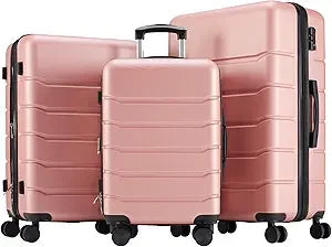 Pink 20-24-28 Inch Travel Luggage Sets for Women with Stylish Design and Durable Quality