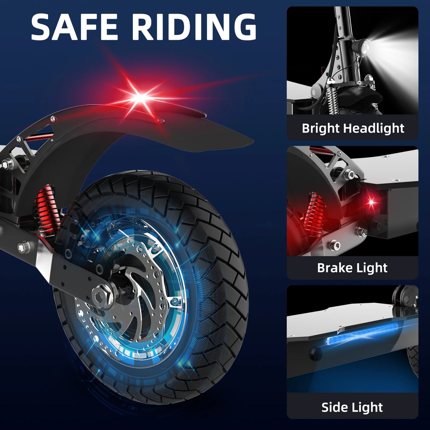 X750 Electric Scooter Adults, 52V 1600W Motor Power, 40 mph Top Speed, 50 Miles Range, Foldable E Scooter for Commuting