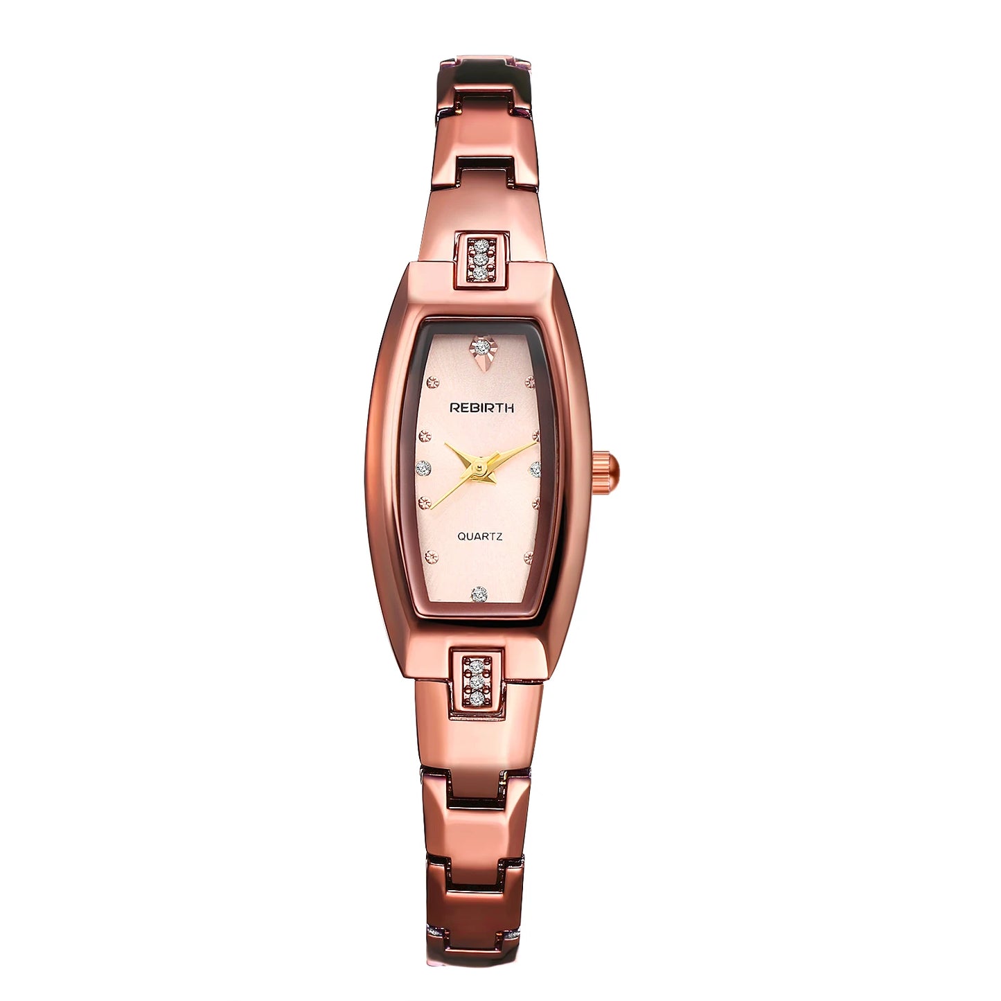 Women Quartz Watch Oval Case Stainless Steel Strap Waterproof Bracelet Watch Diamond Scale Elegant Fashion Valentine's Day Gife