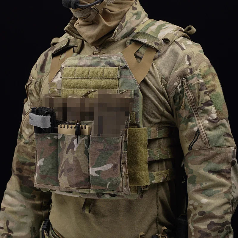 5.56/7.62 Magazine Pouch Tactical Molle Mag Pouch Single Double Triple Magazine Storage Bag Hunting Elastic Box for Airsoft Vest