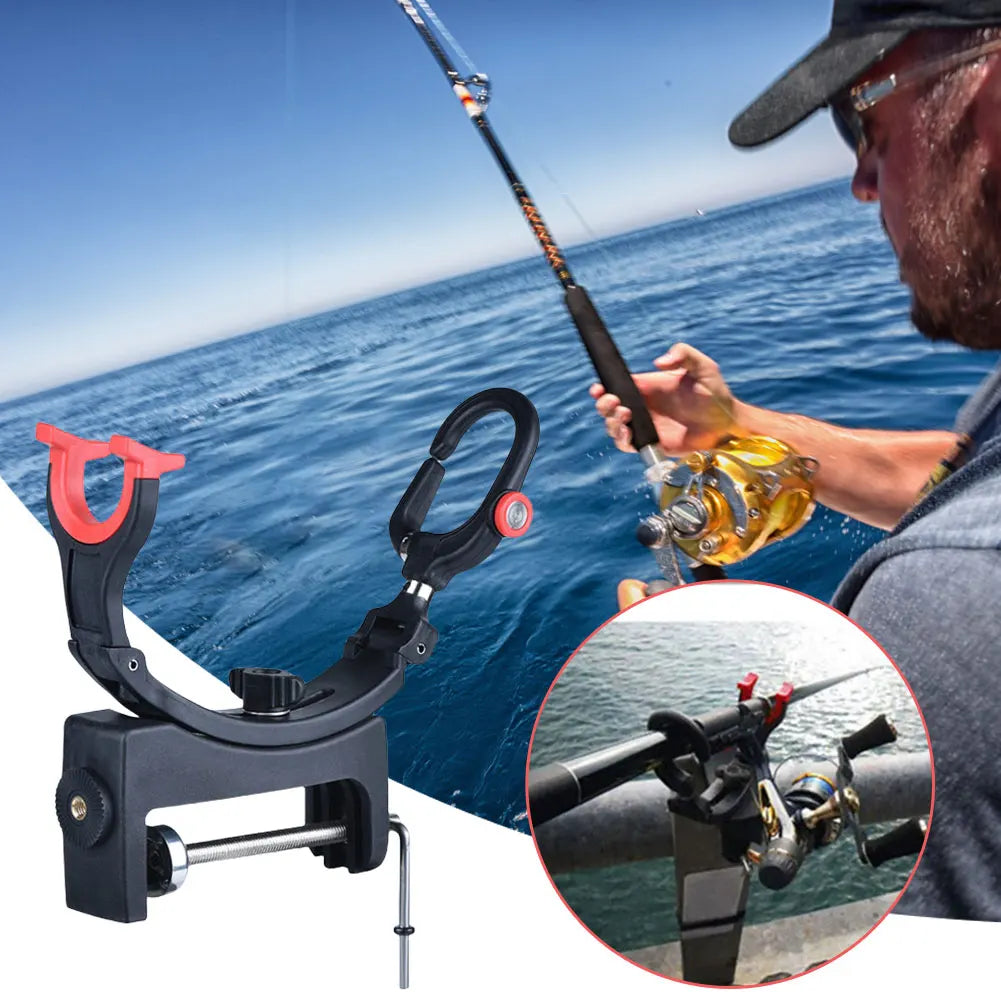Fishing Rod Pole Stand Bracket Adjustable Boat Rod Bracket for Boats Spinning and Baitcasting Reel