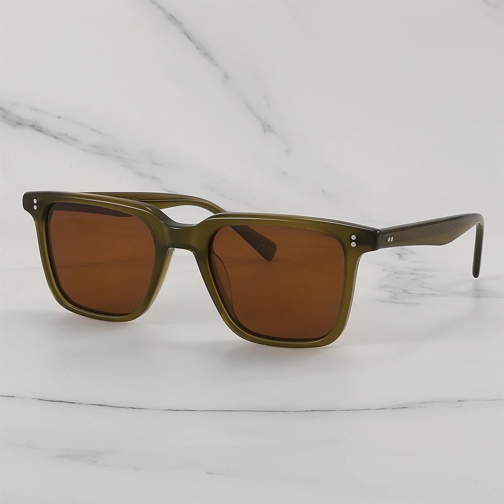 Lachman Men Sunglasses Polarized Sunglasses 2025 Brand Designer Driving Sun glasses Male High Quality Rectangle Style OV5419