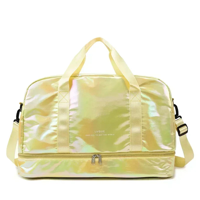 Women's gym travel bag large capacity handbag shoulder bag dry and wet separation sports fitness bag leisure luggage bag