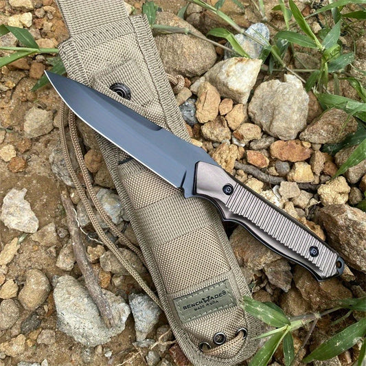 BM 140BK Straight Knife Wilderness Wilderness Adventure Military Tactical Hunting Self-defense Multi-fuctional Emergency Tool