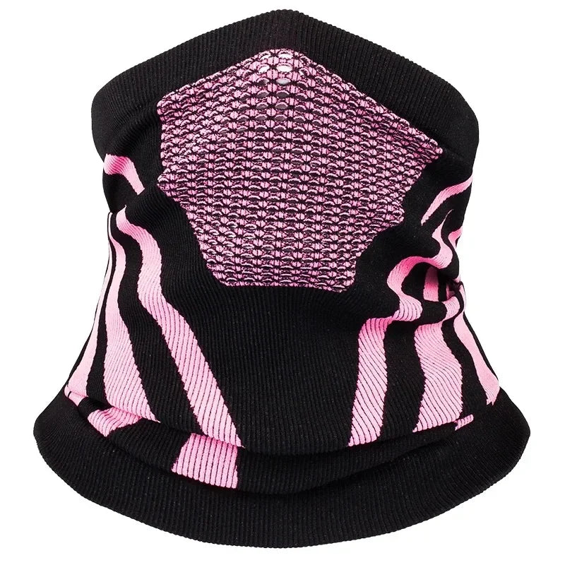 Thermal Face Bandana Mask Cover Neck Warmer Gaiter Bicycle Cycling Ski Tube Scarf Hiking Breathable Masks Print Women Men Winter