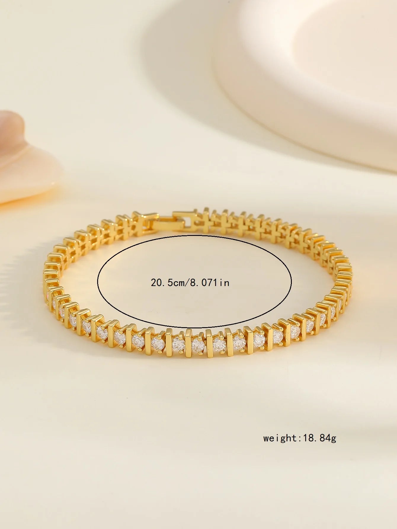 S925 Silver Moissanite Tennis Bracelet Fine Jewelry 18k Gold-plated Personalized and Versatile, Suitable for Gift Giving