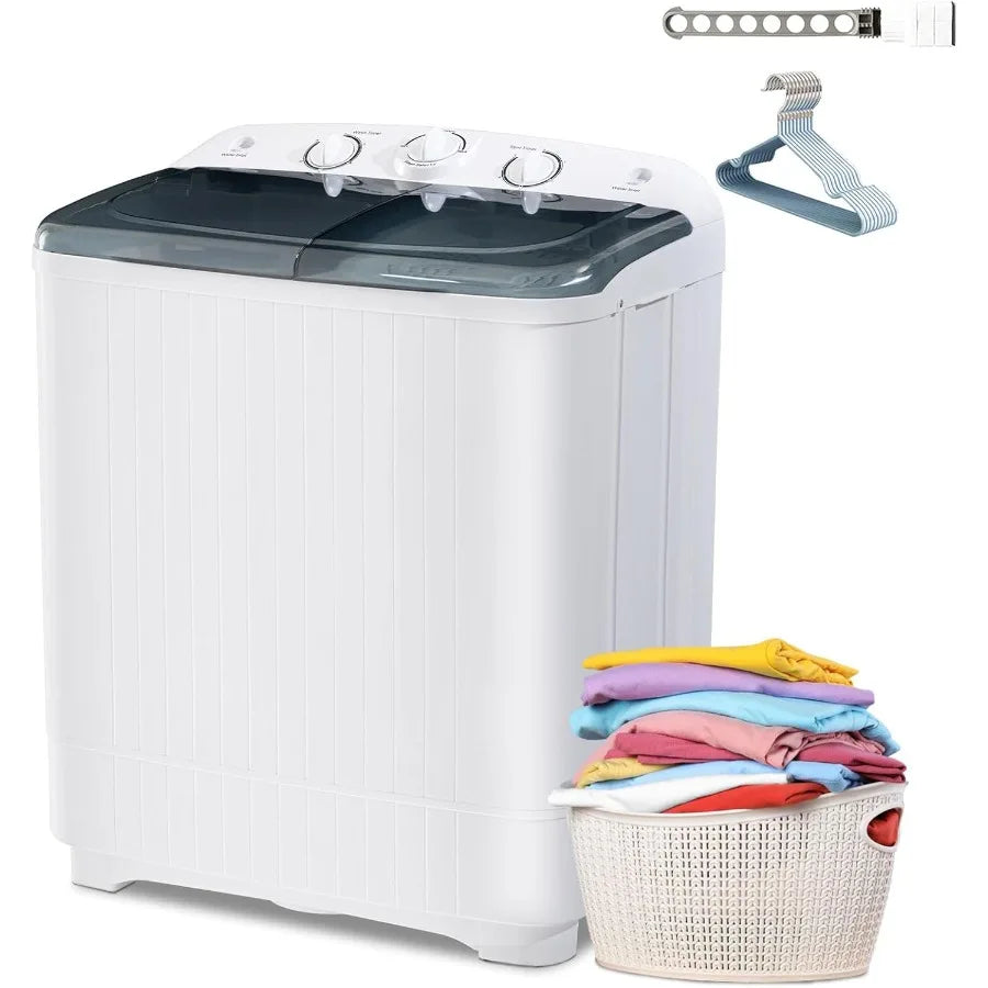2in1 Portable Washing Machine 13lbs Wash 9lbs Spin Capacity Compact Mini Washer and Dryer Combo Portable Washing Machines for A