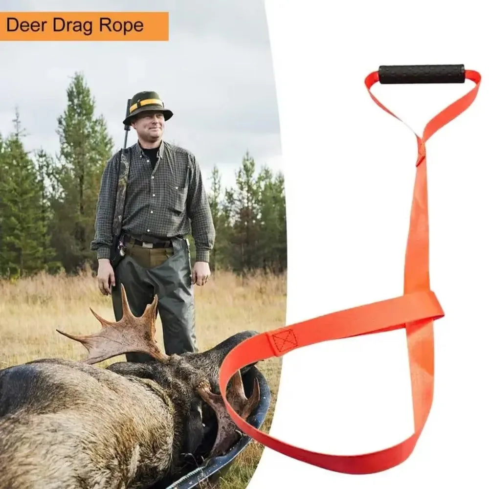 2025 Deer Drag Harness Durable Hunting Deer Belt With Handle Portable Puller Dragg Pull Rope Multipurpose Band For Outdoor Farm