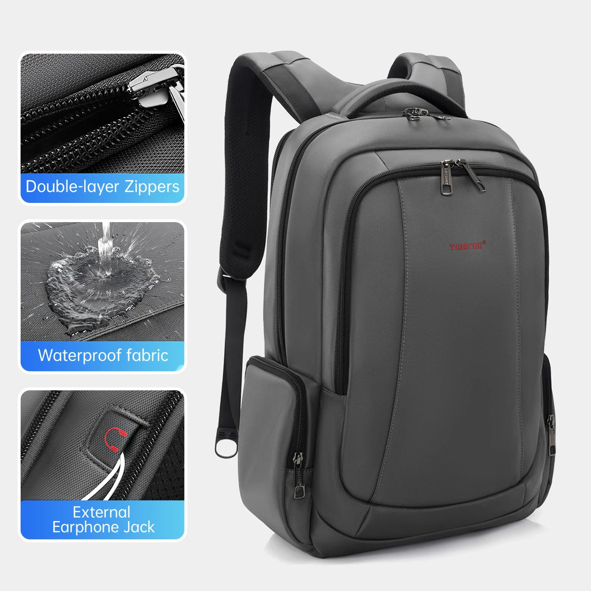Tigernu Backpacks For Men Laptop Backpack Bags Male Travel Backpack For School USB Charging Port Schoolbag Men Mochilas Knapsack