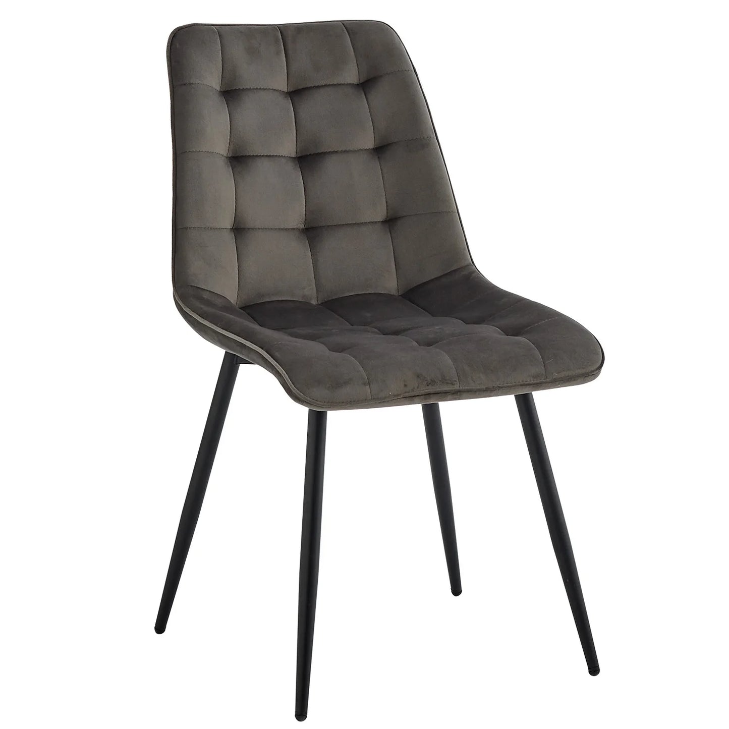 EGOONM A Set of 4 Velvet Dining Chairs Metal Legs Modern Comfortable Chair for Kitchen Bedroom Living Room Home Furniture