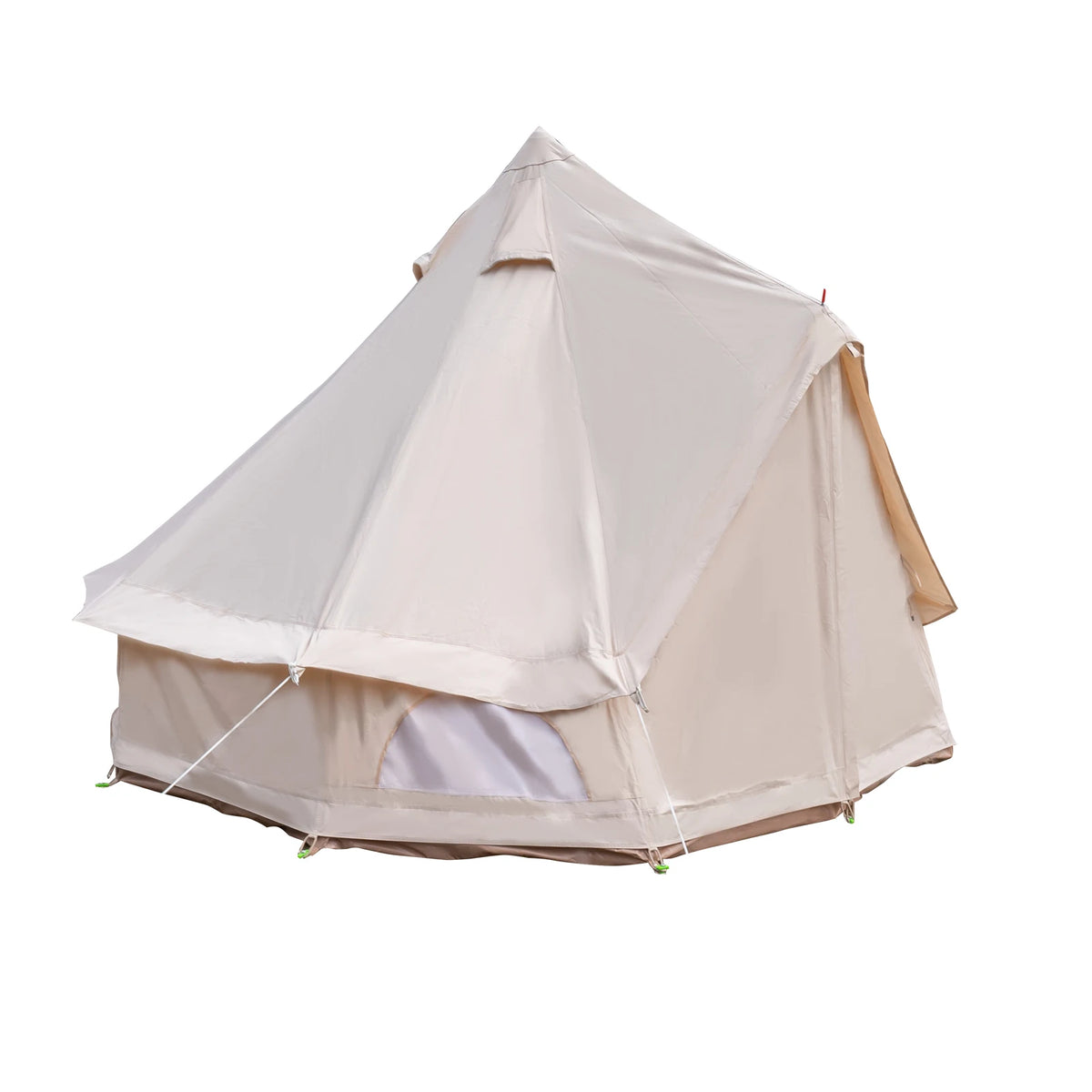 Polyester Cotton Bell Tent for 4 Season Family Camping Waterproof Luxury Glamping Tent All Year Living 2 Person