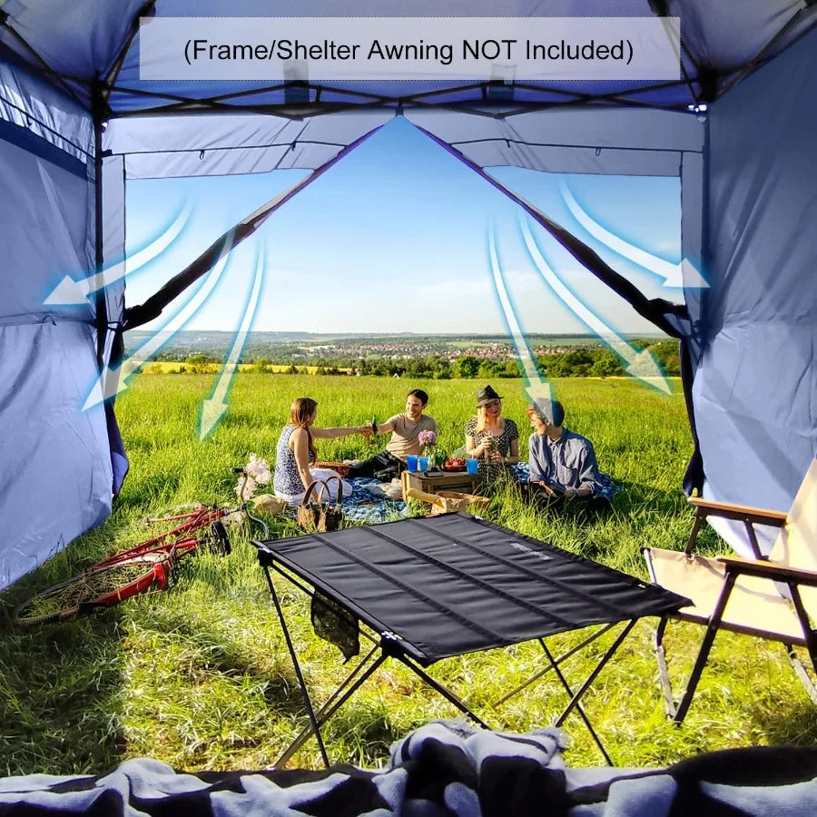5pcs Sidewalls for 10X10 Commercial Instant Canopy Tent Converts Canopies into Tent for Camping with Removable SUV Tailgate Can