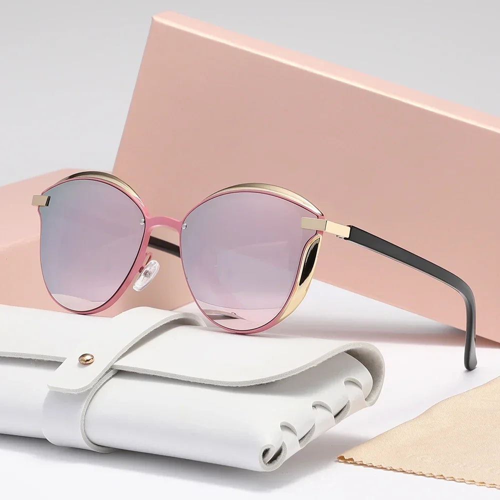 Stylish Polarized Sunglasses For Women Luxury Design Ladies Elegant Sun Glasses UV400 Protection Fashion Cat Eye Eyewear