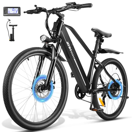 ZNH Electric Bicycle for Adults,1000W Peak Motor,48V,20MPH,26" Electric Bike,7-Speed,50 Miles,E-bike UL 2849