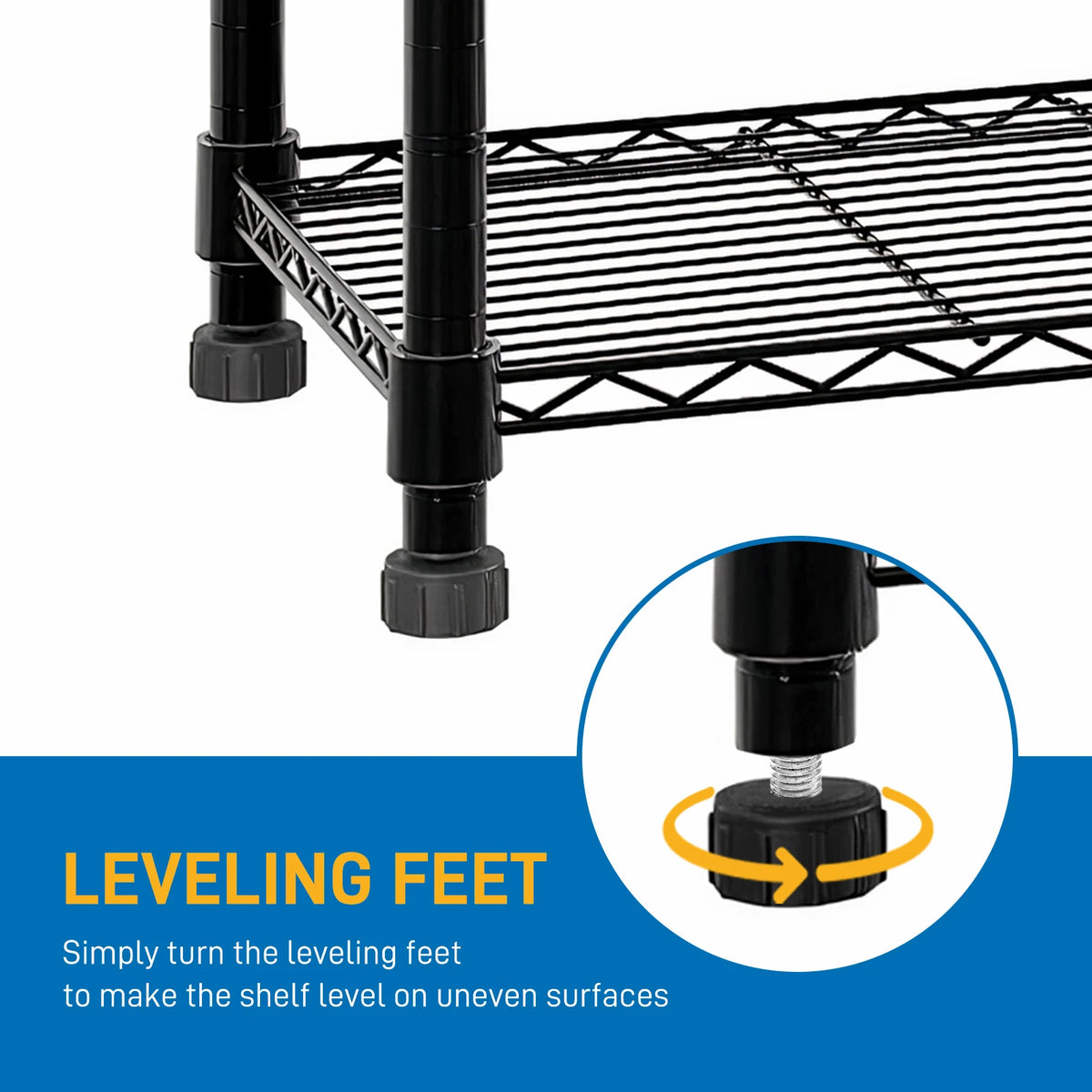 49.2"W NSF Wire Shelving Unit: Adjustable, Multi-row Storage Rack Shelves. Heavy Duty for Garage, Pantry, Kitchen.
