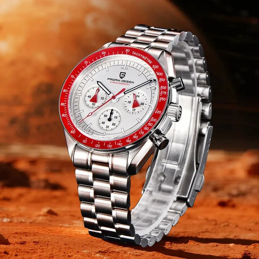 PAGANI DESIGN AK Project Mars Men's Watches Top Luxury Quartz Watch For Men AR Sapphire Speed Sport Chronograph Automatic Date