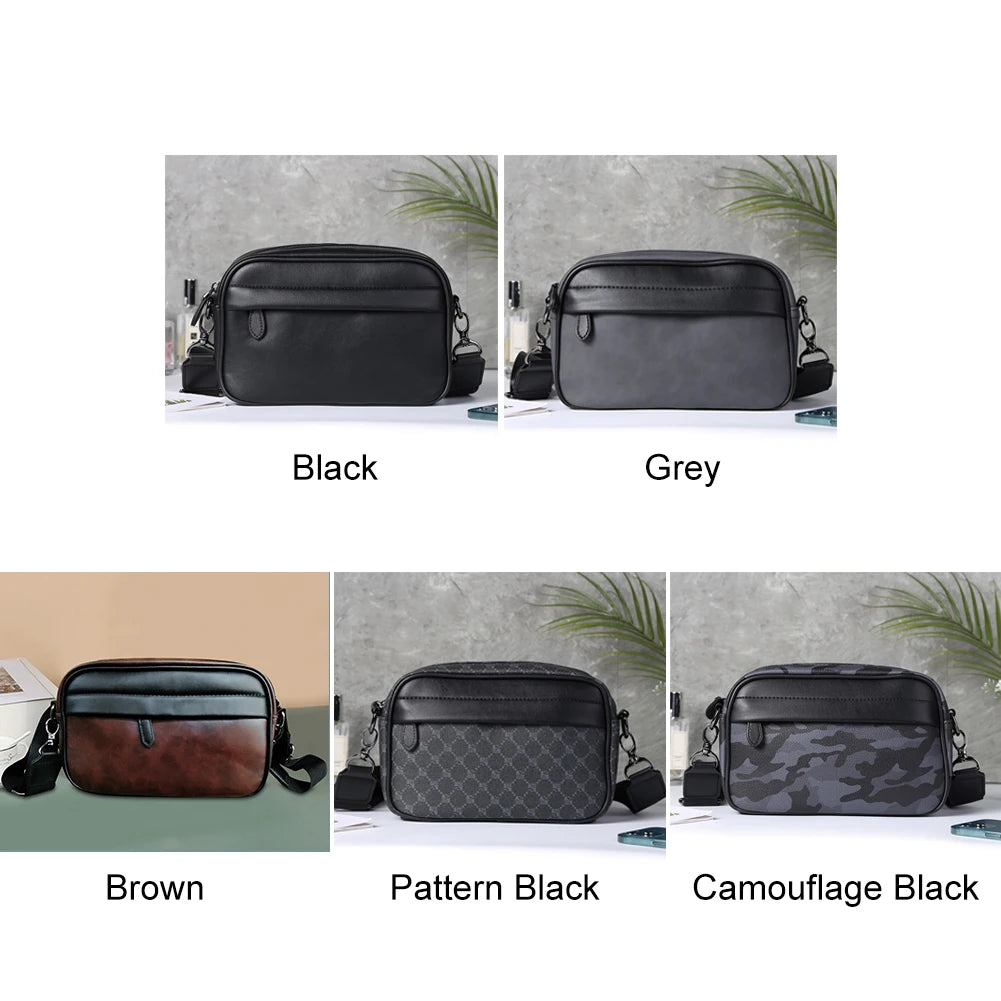 Casual Business Shoulder Purse Classic Pattern Fashion Crossbody Bag Small Square Plaid Designer for Travel Work Male Sling Bags